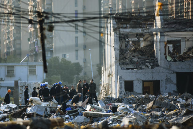 Κτίρια ισοπεδώθηκαν από έκρηξη στο κινεζικό λιμάνι Νινγκμπό