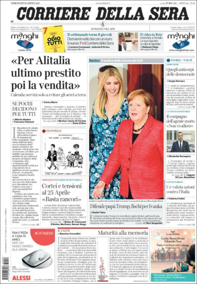 Ανασκόπηση διεθνούς Τύπου – 26.04.2017