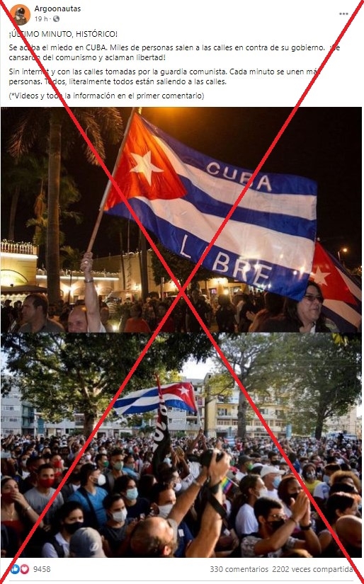 Πλαστές εικόνες για τις διαδηλώσεις στην Κούβα