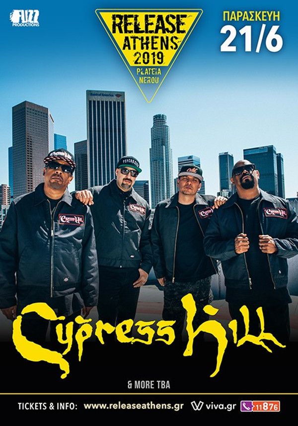 Release Athens: Cypress Hill, Dub FX, Ταφ Λάθος, 12ος Πίθηκος, Anser x Eversor, Νέγρος Του Μοριά