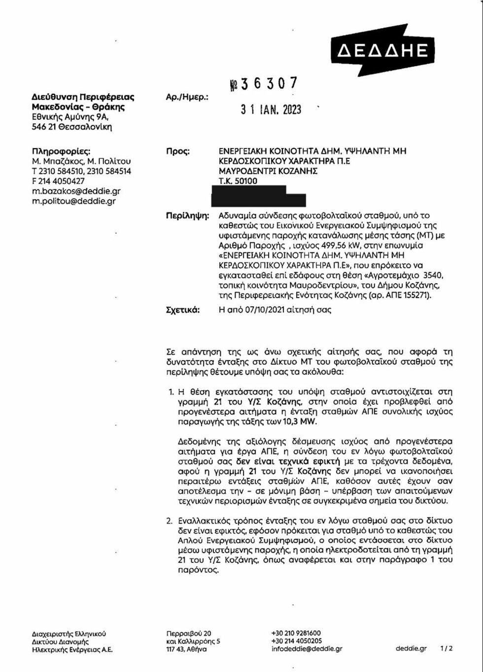 Δεν βρίσκουν θέση στον ήλιο οι ενεργειακές κοινότητες
