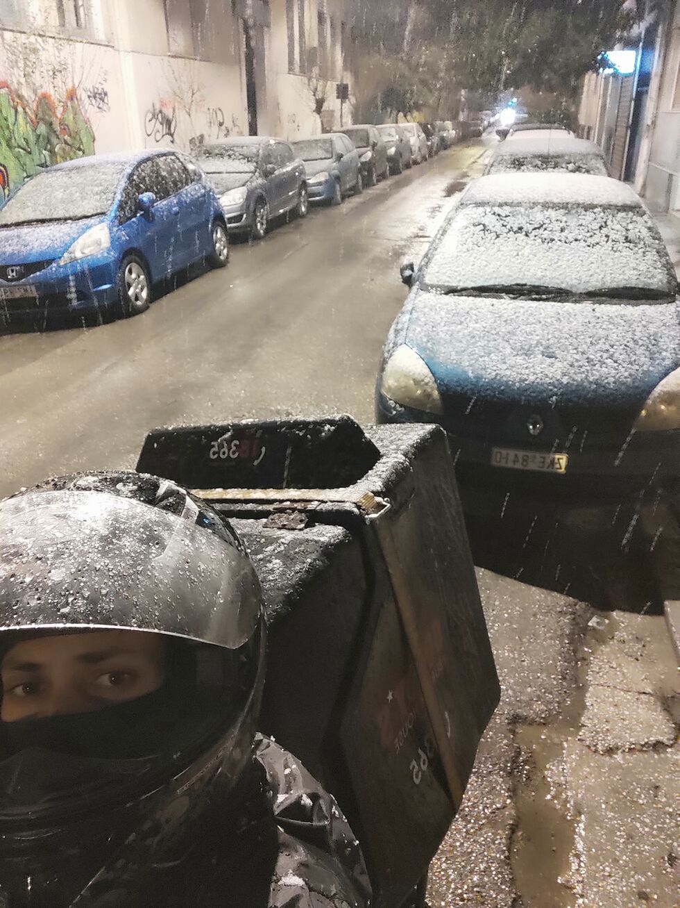 Αντιμέτωποι και με τον χιονιά οι ήρωες των δύο τροχών