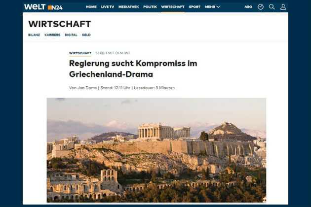 Die Welt: «Η Γερμανία αναζητά συμβιβασμό με ΔΝΤ για το χρέος»