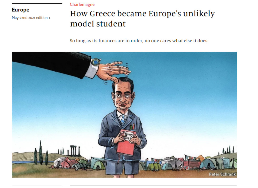 Economist: Μητσοτάκης, ο «πιο καλός ο μαθητής» της Ε.Ε.