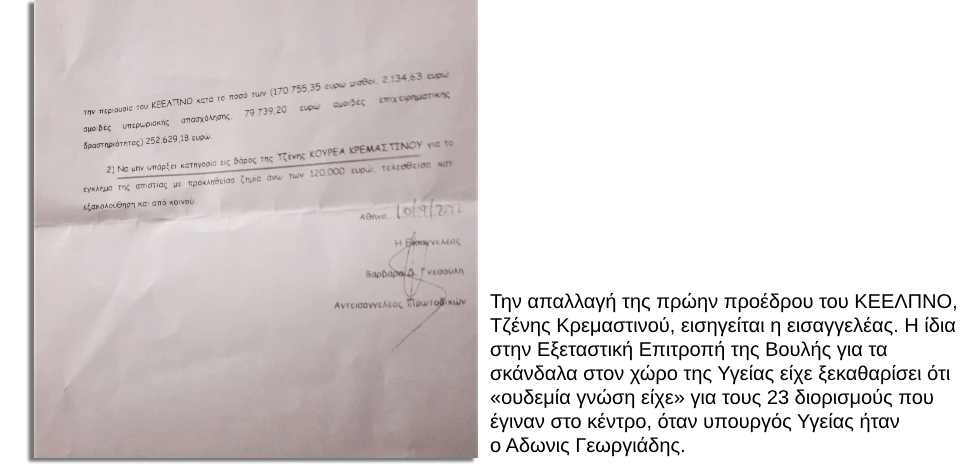 Το ΚΕΕΛΠΝΟ του Αδωνη «έφαγε» τον Αρκουμανέα