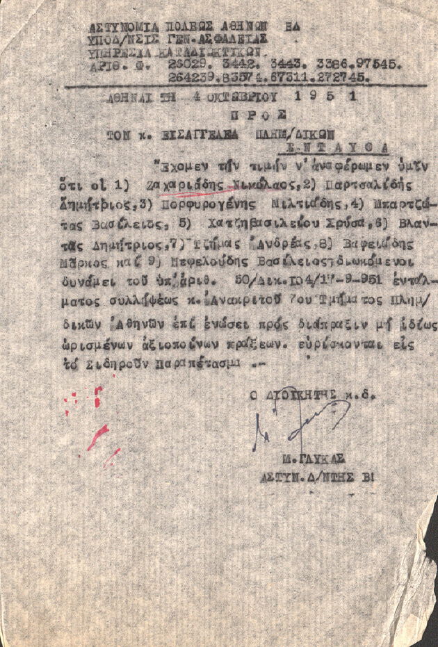 Βιομηχανία διώξεων μετά τον Εμφύλιο