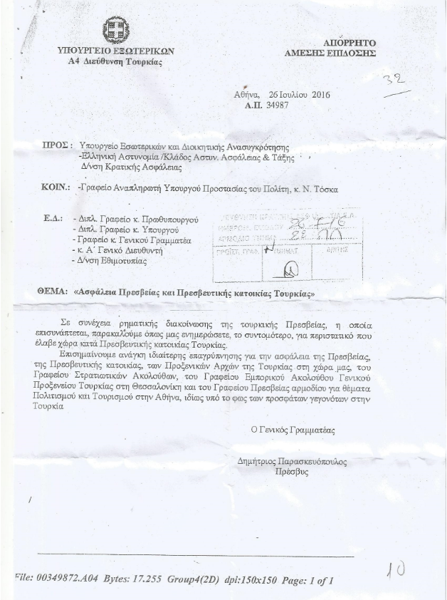 Ο Ρουβίκωνας και το απόρρητο έγγραφο του ΥΠ.ΕΞ.