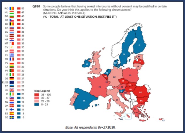 Τι πιστεύουν οι Ευρωπαίοι για την βία κατά των γυναικών