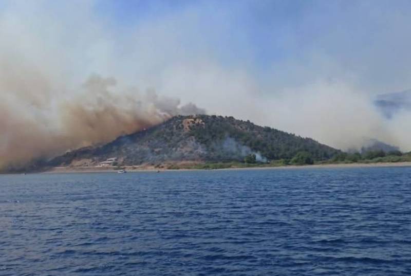 Πύρινος εφιάλτης στη Λέσβο με καμένα σπίτια και εκκένωση οικισμού