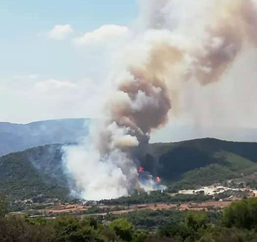 Εκκένωση οικισμών λόγω φωτιάς σε Κεχριές Κορινθίας και Πεταλίδι Μεσσηνίας