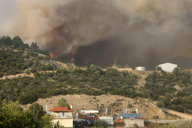 Στάχτη τέσσερις χιλιάδες στρέμματα δάσους στη Χαλκιδική