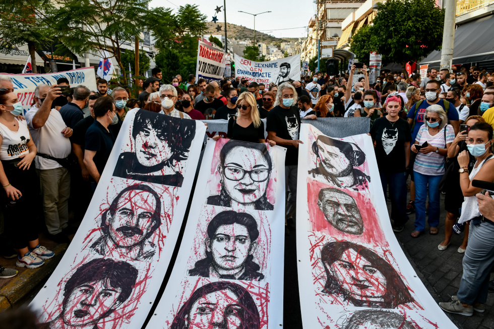 Δυναμική αντιφασιστική πορεία για τον Παύλο στο Κερατσίνι