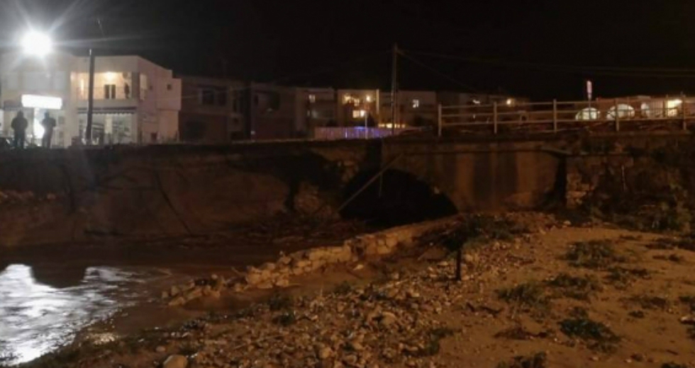 Ρέθυμνο: Καταστροφές σε δρόμους και δίκτυα ύδρευσης
