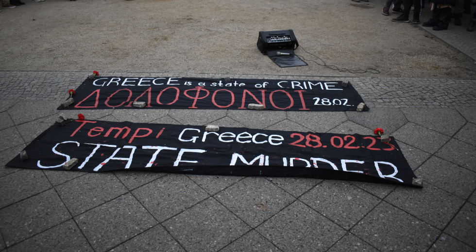 Κινητοποιήσεις στο Βερολίνο για την τραγωδία στα Τέμπη