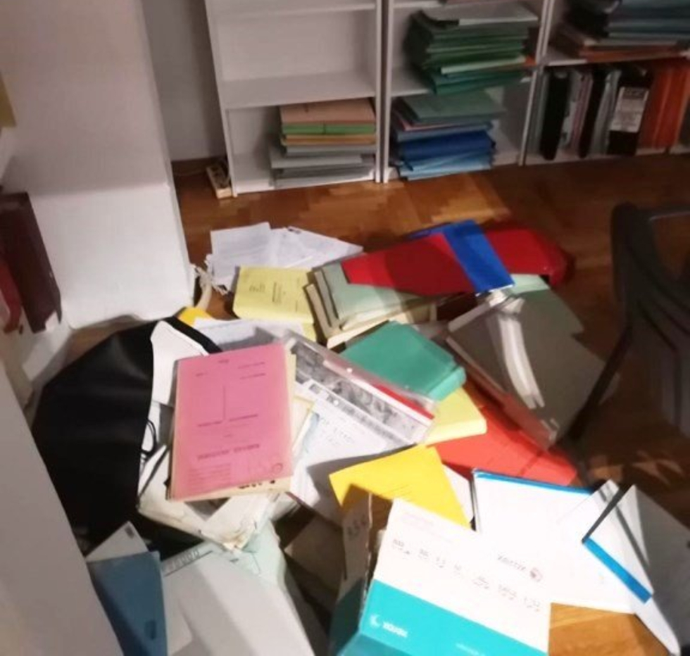 Επίθεση του Ρουβίκωνα στο γραφείο του δικηγόρου του γηροκομείου των Χανίων