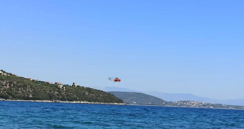 Εκκένωση πέντε οικισμών λόγω φωτιάς στη Λαγκάδα Γυθείου