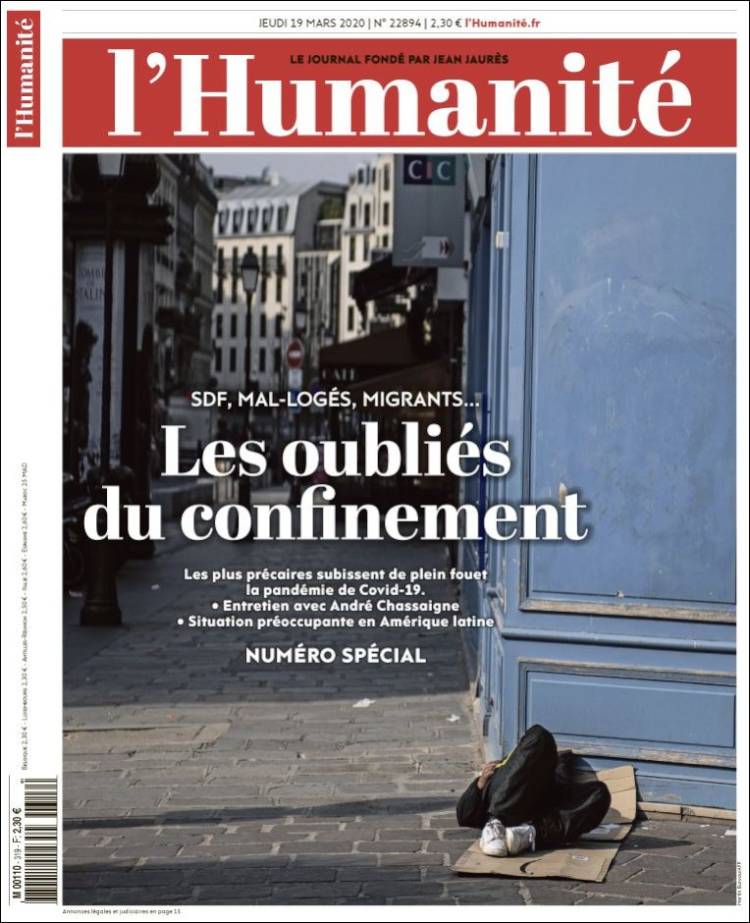 Ανασκόπηση διεθνούς Τύπου 19.3.2020