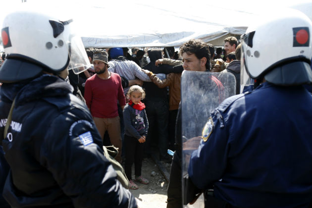Ένταση στη σιδηροδρομική γραμμή στην Ειδομένη