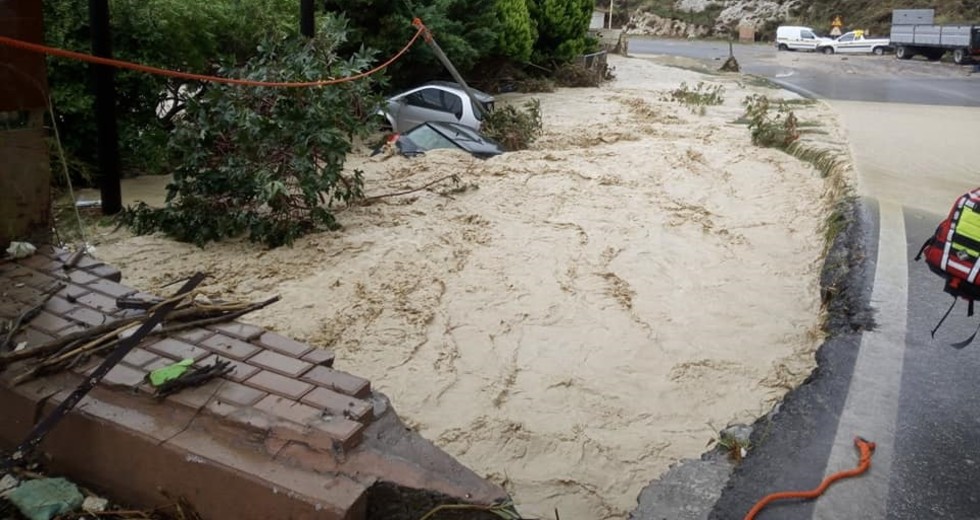Σαρωτικό το πέρασμα της κακοκαιρίας στην Κρήτη