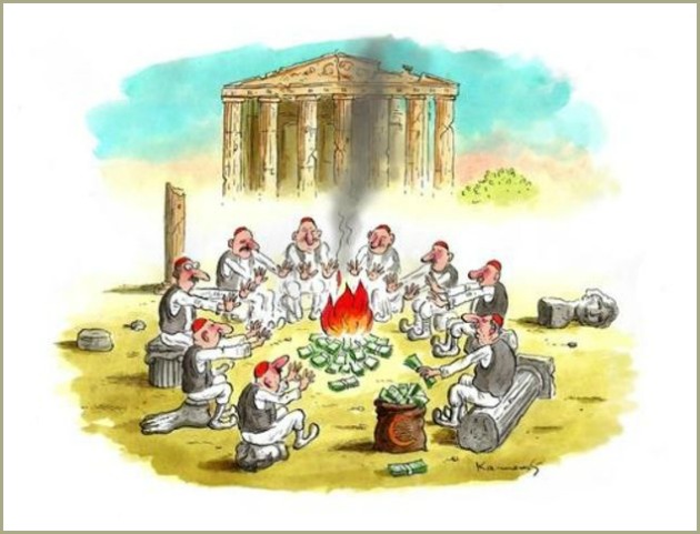 Η ελληνογερμανική διαμάχη με όπλο τα σκίτσα