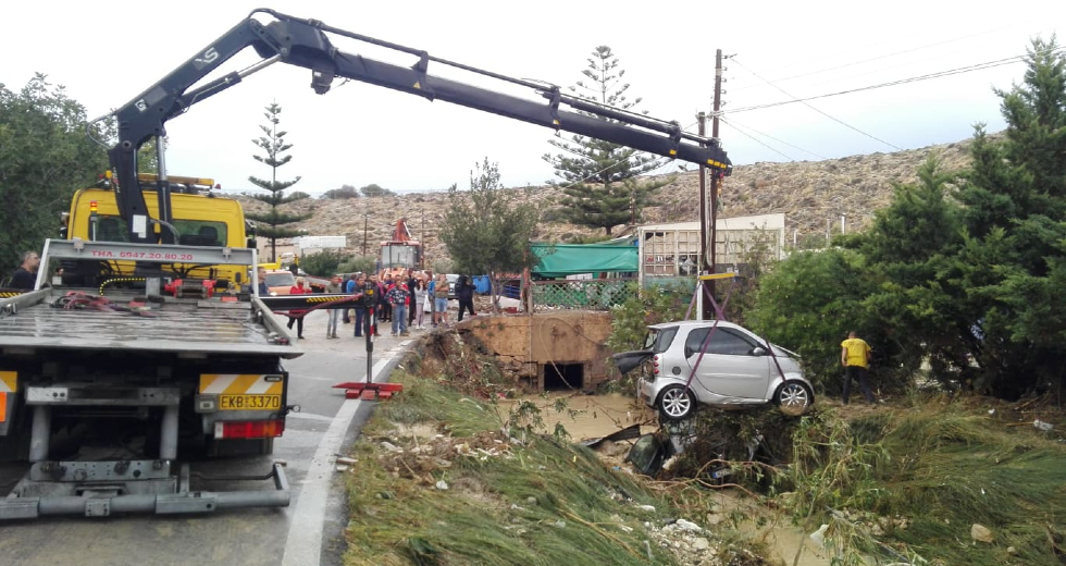 Σαρωτικό το πέρασμα της κακοκαιρίας στην Κρήτη