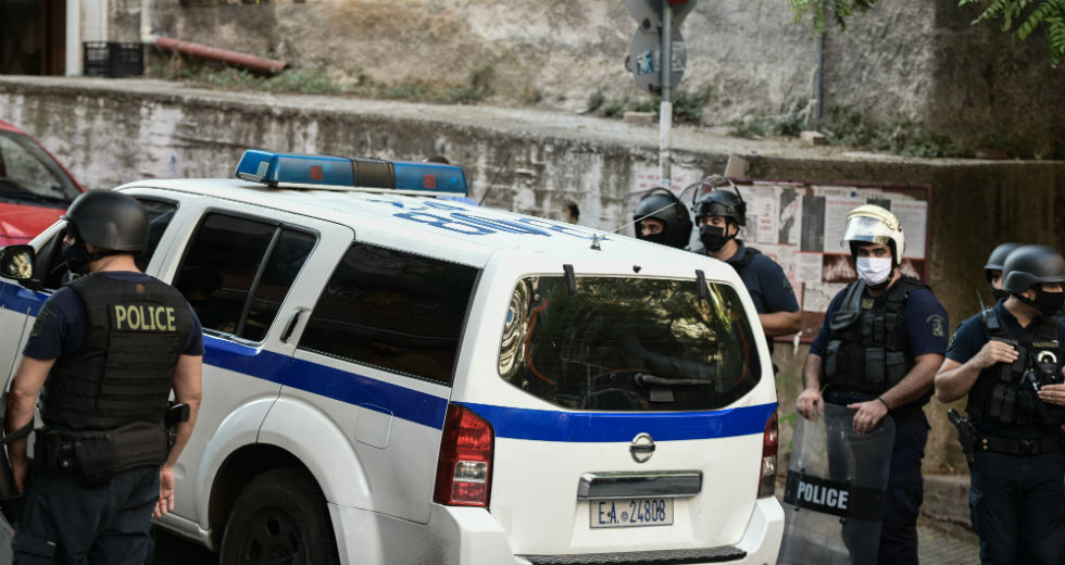 Επιχείρηση εκκένωσης κατάληψης στο Παγκράτι