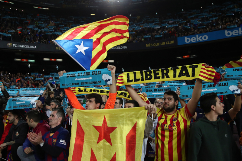 Το clasico «στη σκιά» τεράστιων διαδηλώσεων για καταλανική ανεξαρτησία