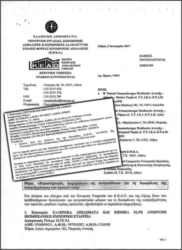 Οι «ευλογημένες» τοξικές μπίζνες του Λαυρέντη Λαυρεντιάδη