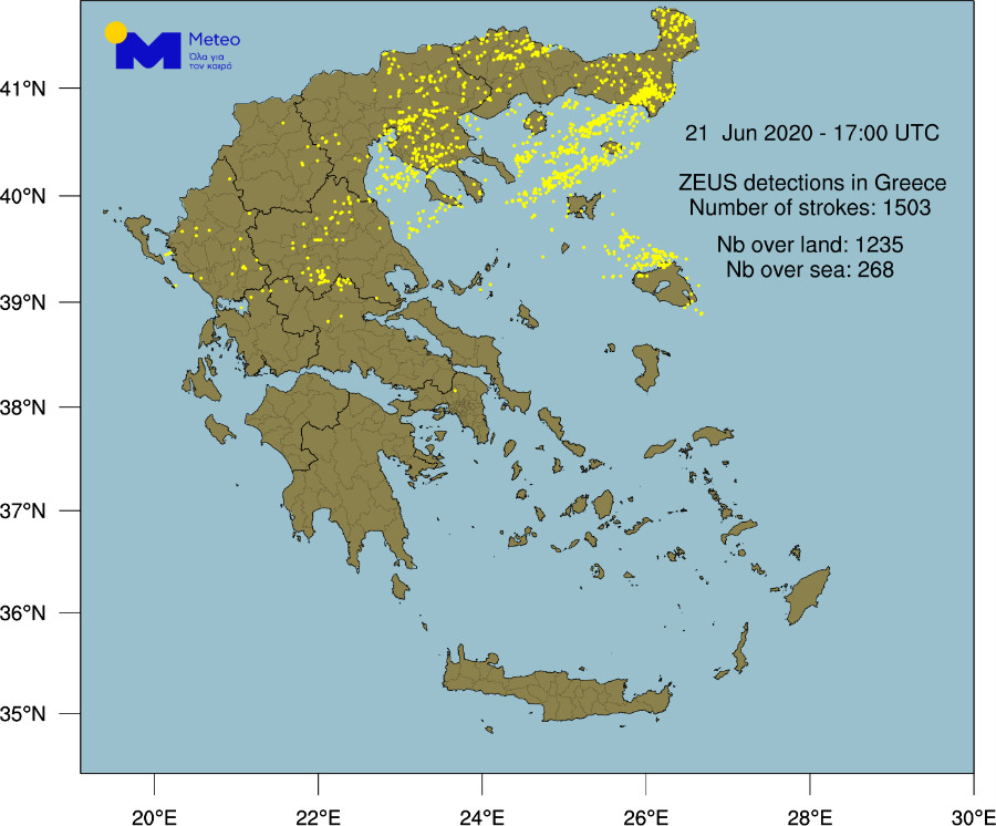 Πλημμύρες στις Σέρρες έφερε η έντονη βροχόπτωση
