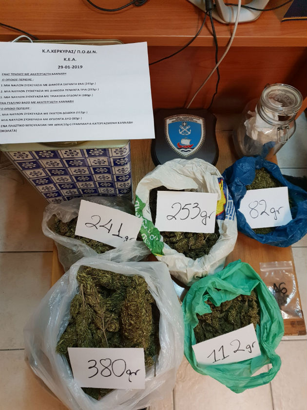 Σύλληψη για ναρκωτικά στην Κέρκυρα