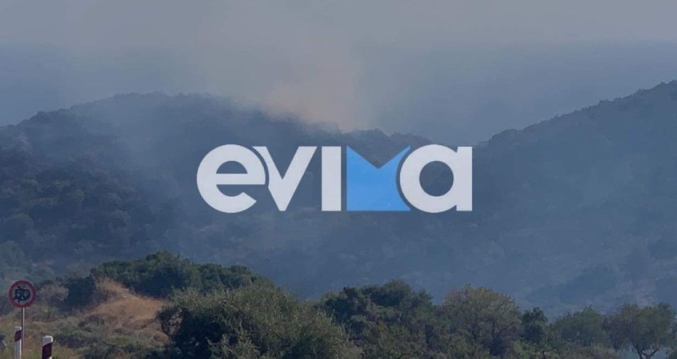 Περιορίστηκε το μέτωπο της πυρκαγιάς στην Κύμη