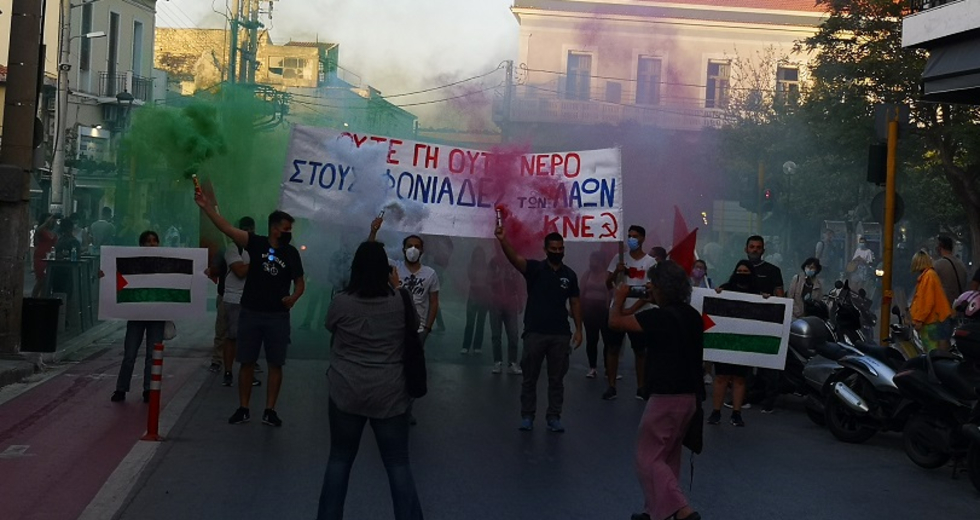 Χανιά: Συγκέντρωση και πορεία ενάντια στη χρήση της Σούδας από πολεμικά πλοία