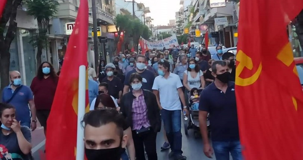 Χανιά: Συγκέντρωση και πορεία ενάντια στη χρήση της Σούδας από πολεμικά πλοία