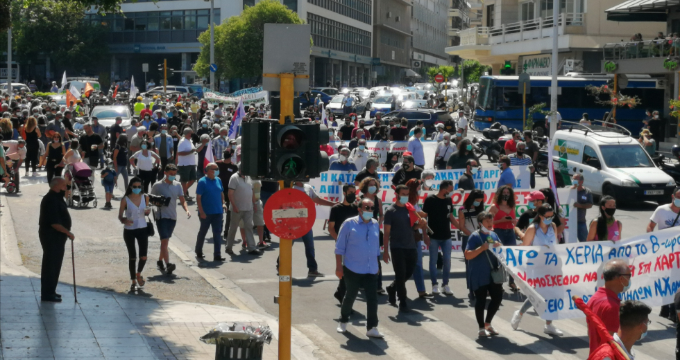 Συλλαλητήρια και στην Κρήτη – Μαζικό ΟΧΙ στο νέο εργασιακό νομοσχέδιο