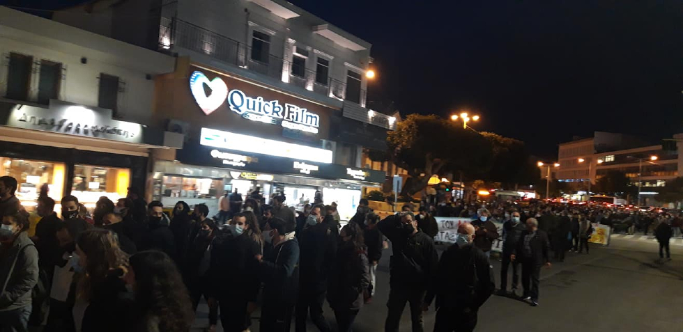Χανιά: Διαδήλωσαν κατά της αστυνομικής βίας και της καταστολής