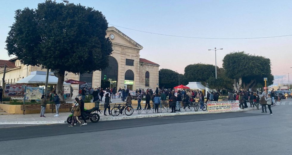 Κρήτη: Διαδήλωσαν για την υγεία και ενάντια στην αστυνομοκρατία