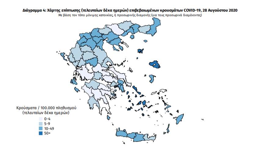 Σταθερά υψηλά τα νούμερα κρουσμάτων και άλλοι πέντε θάνατοι