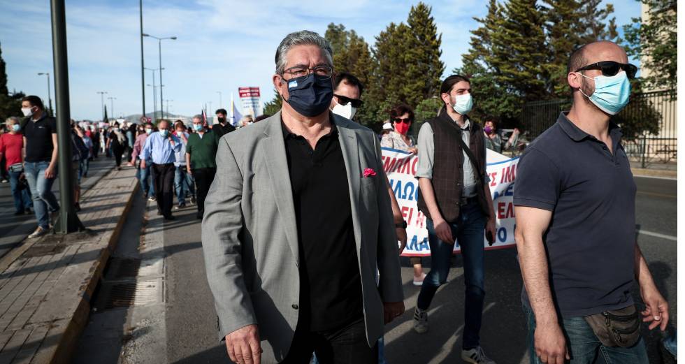 Δυναμική πορεία αλληλεγγύης στον παλαιστινιακό λαό