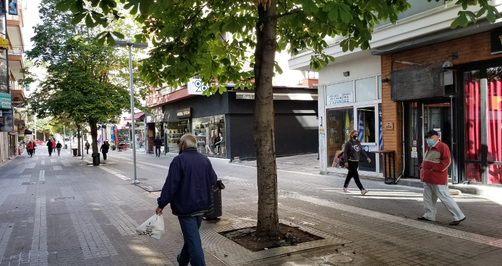 Lockdown στην Κοζάνη: Έρημη πόλη