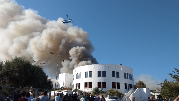 Έσβησε η φωτιά στις εστίες του Πανεπιστημίου Κρήτης στην Κνωσό