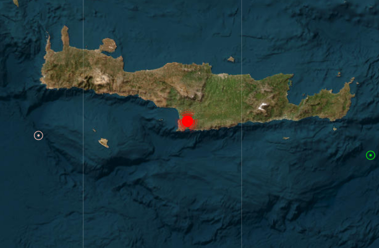 Σεισμός 5,1 Ρίχτερ στη νότια Κρήτη