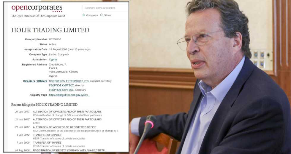 Η ενεργή offshore του Γ. Κύρτσου στην Κύπρο