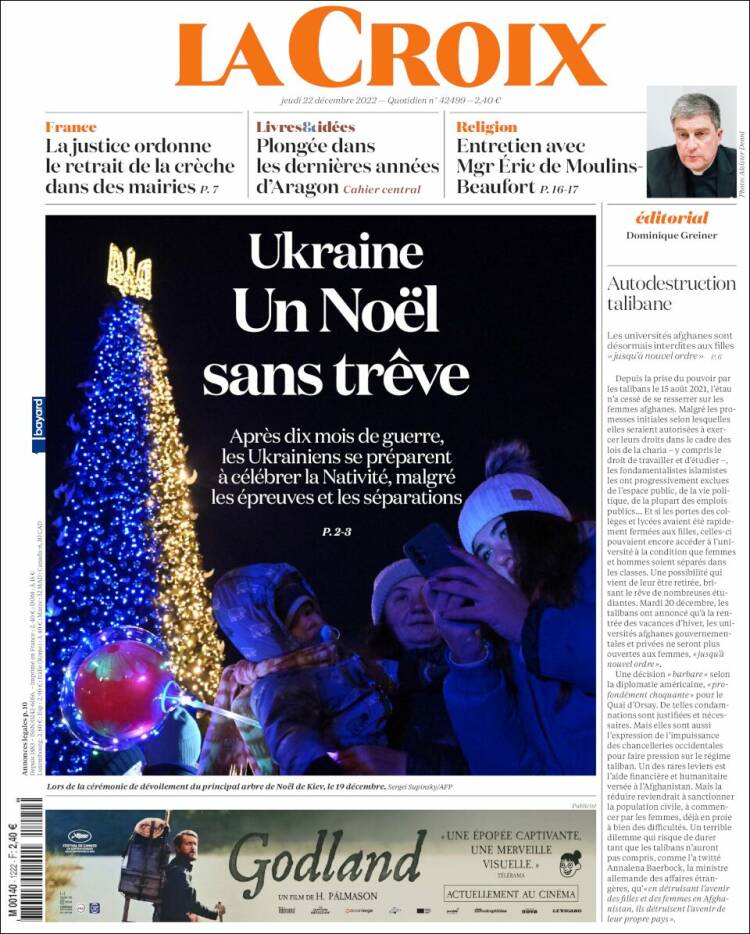 Ανασκόπηση διεθνούς Τύπου 22.12.2022