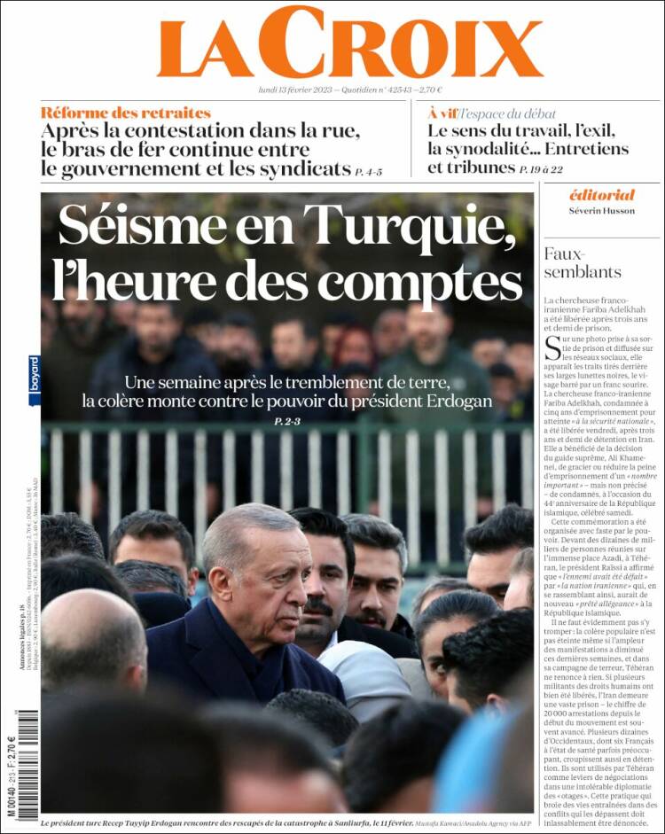 Ανασκόπηση ξένου τύπου 13.2.2023