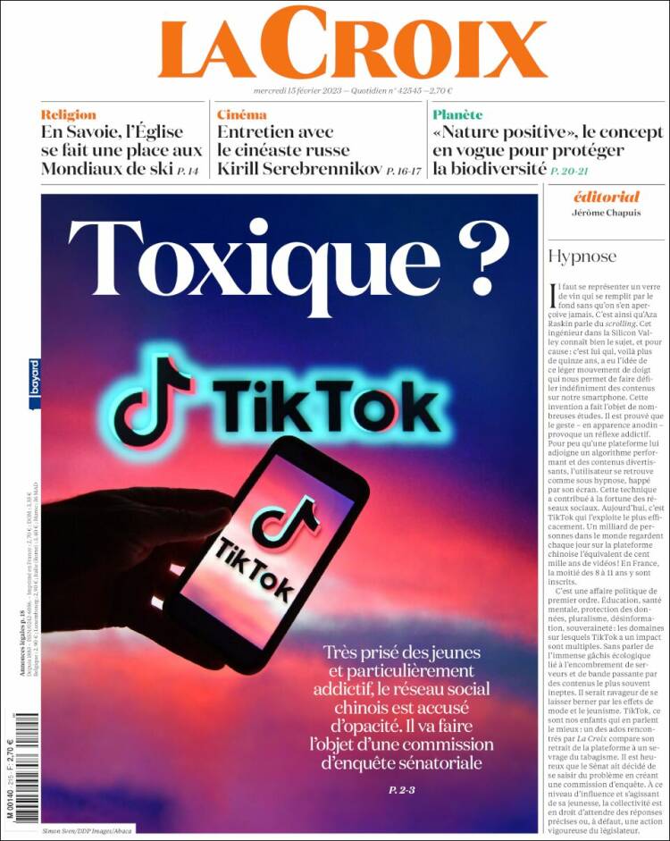Ανασκόπηση ξένου τύπου 15.2.2023