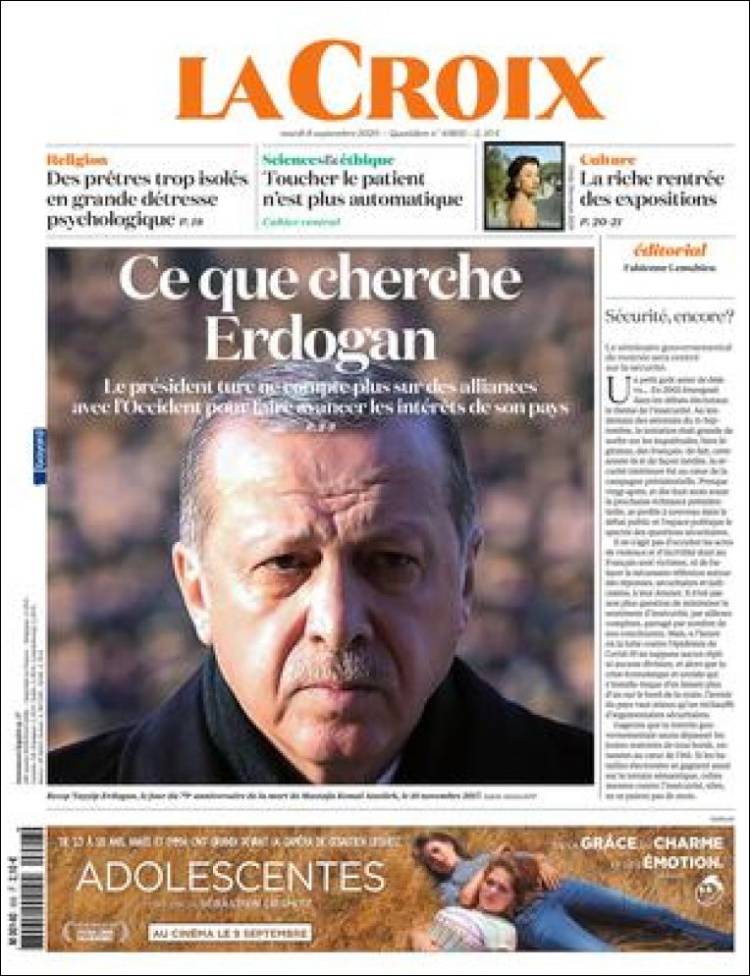 Ανασκόπηση διεθνούς Τύπου 8.9.2020