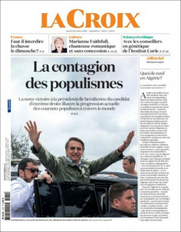 Ανασκόπηση διεθνούς Τύπου 30.10.2018