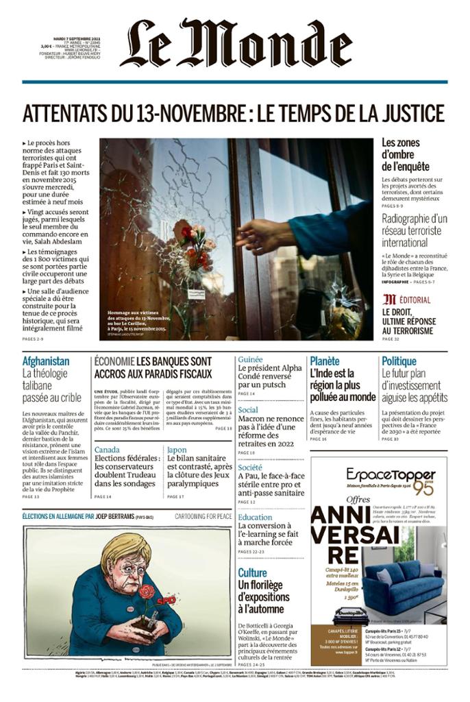 Ανασκόπηση διεθνούς Τύπου 7.9.2021