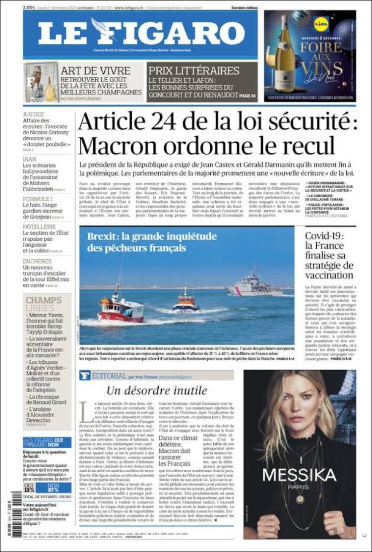 Ανασκόπηση διεθνούς Τύπου 1.12.2020