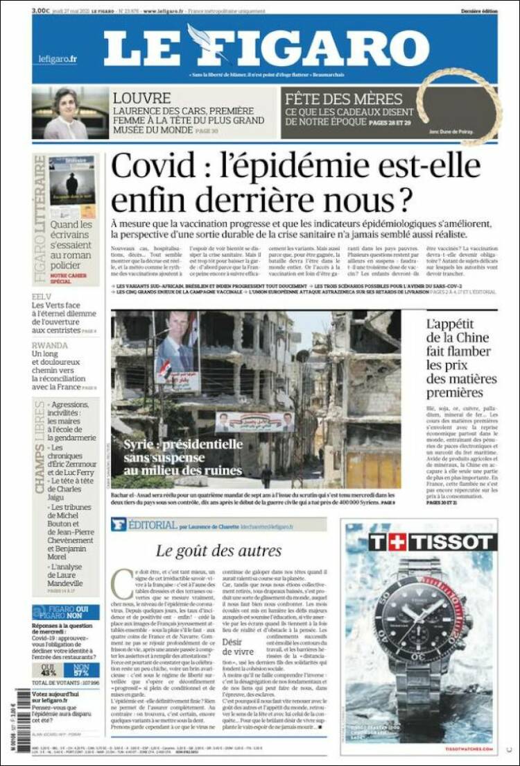 Ανασκόπηση διεθνούς Τύπου 27.5.2021